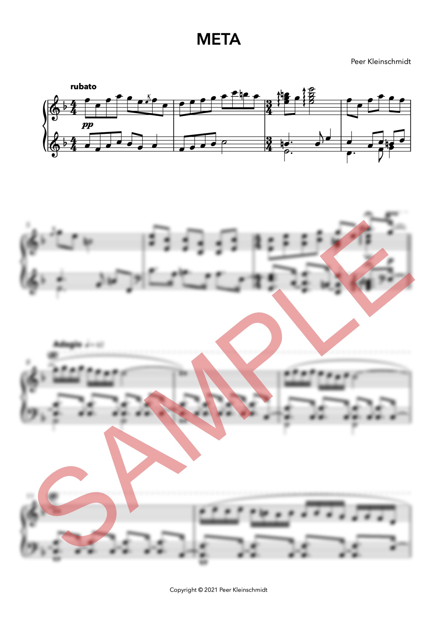 META - sheet music for piano